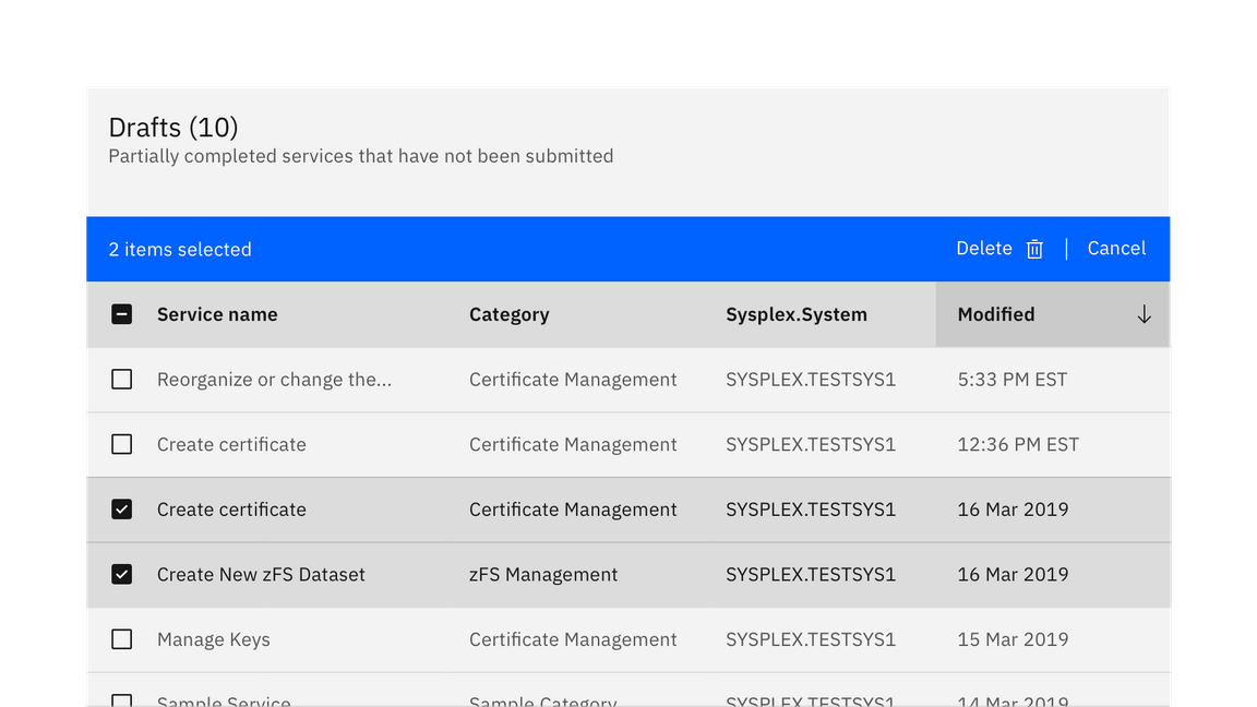 data table multi select